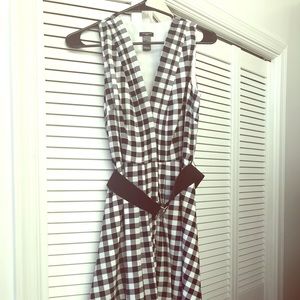 Ann Taylor vintage style checkered dress